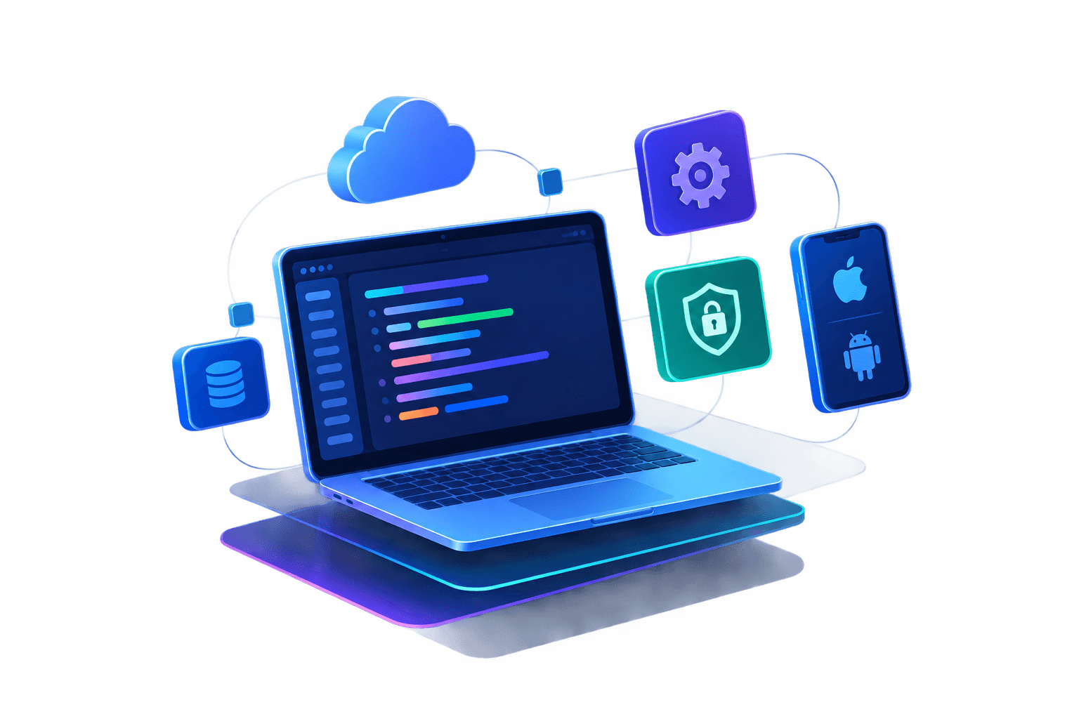 Enterprise teams collaborating on custom software analytics and dashboards
