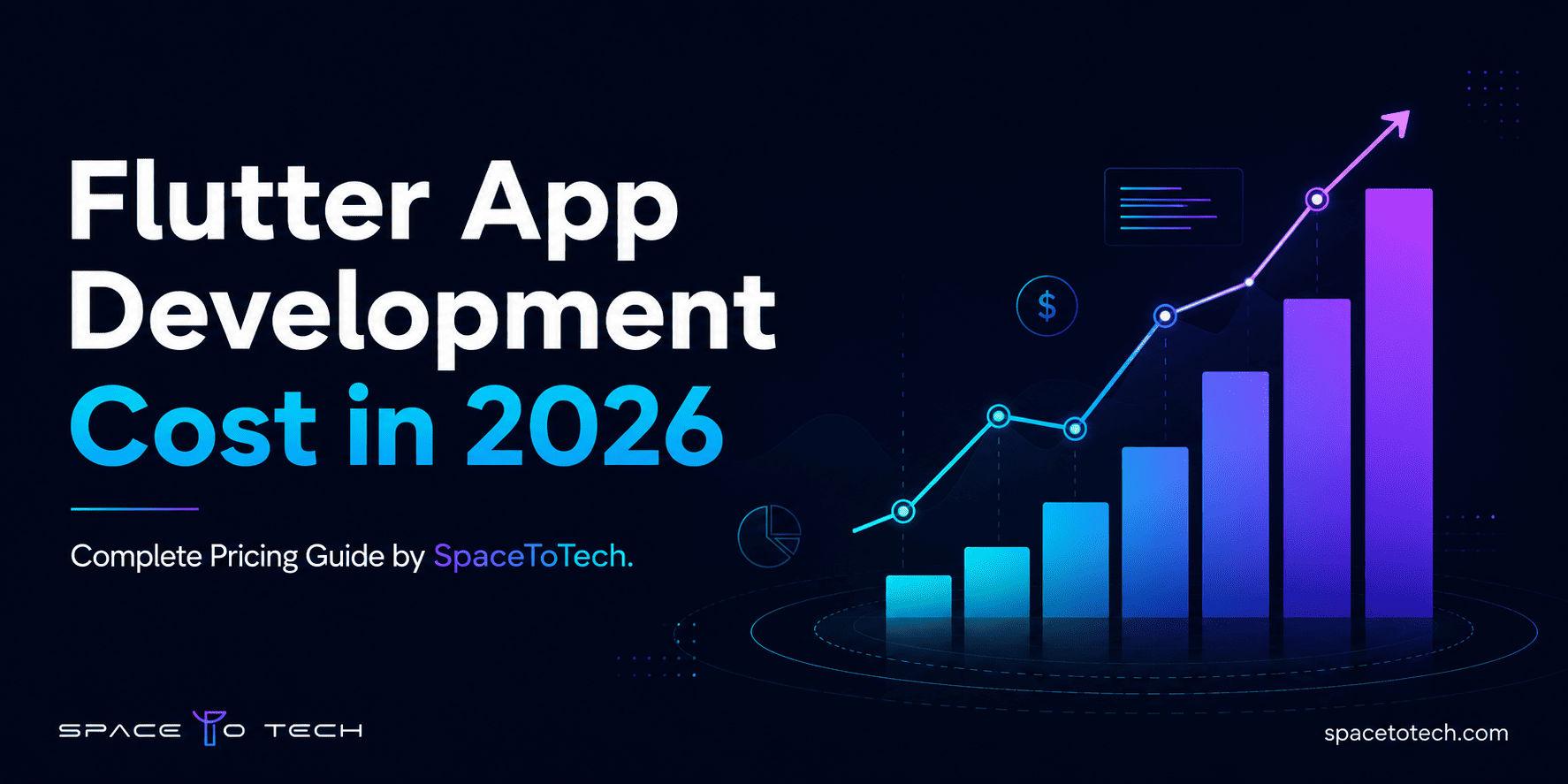 Flutter app development cost 2026 pricing guide cover image