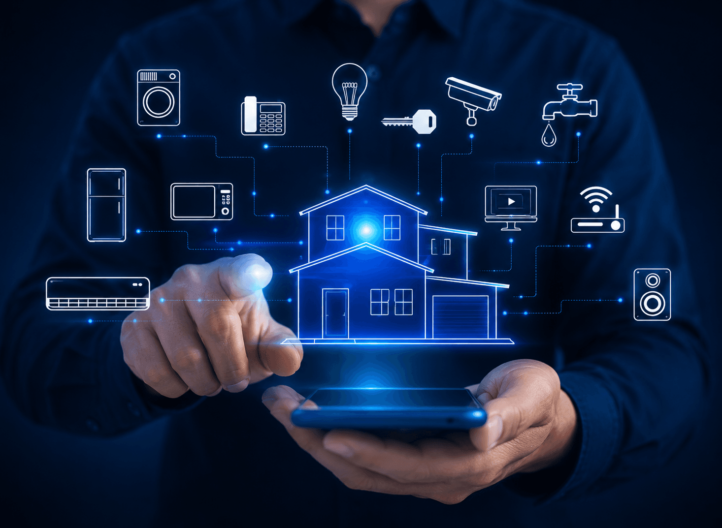 Smart IoT ecosystem holographic interface
