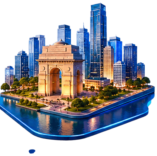 Offshore India-based development — India Gate illustration