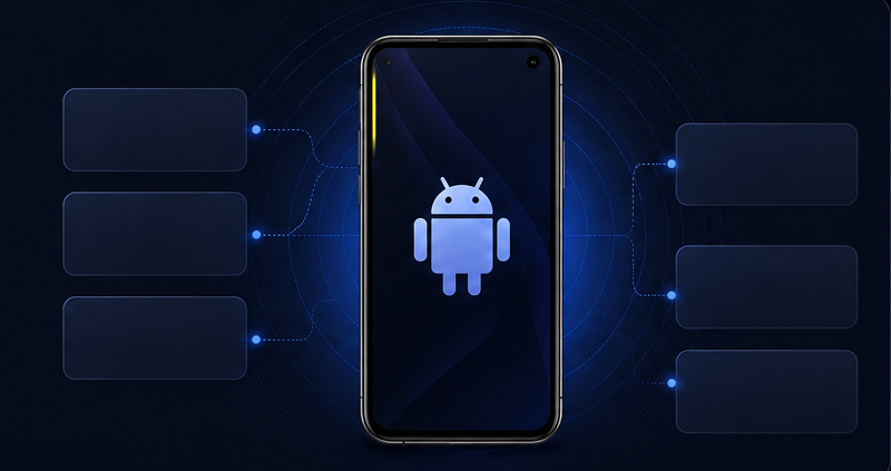 Custom Android app development visual