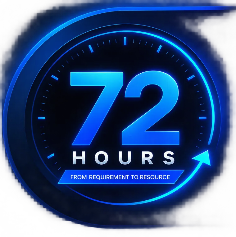Matched in 72 hours — from requirement to resource