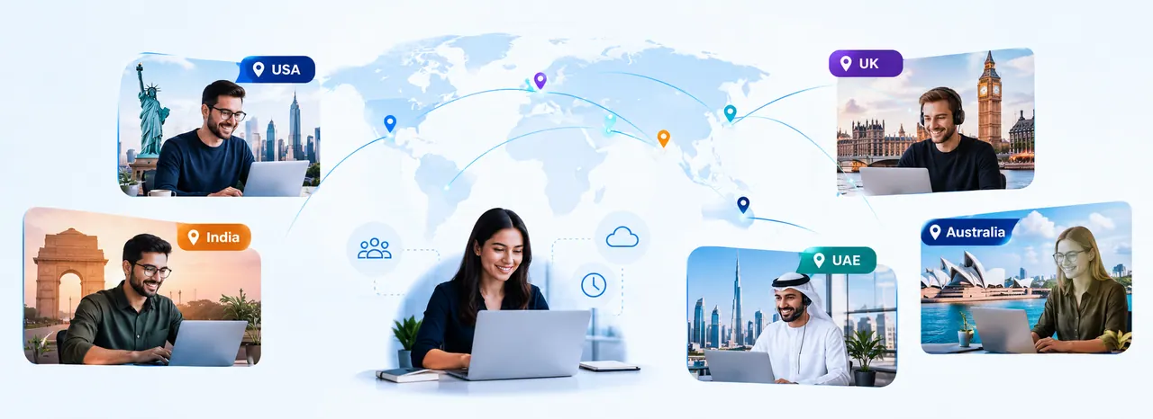 Global IT staff augmentation across USA, UK, India, UAE, and Australia