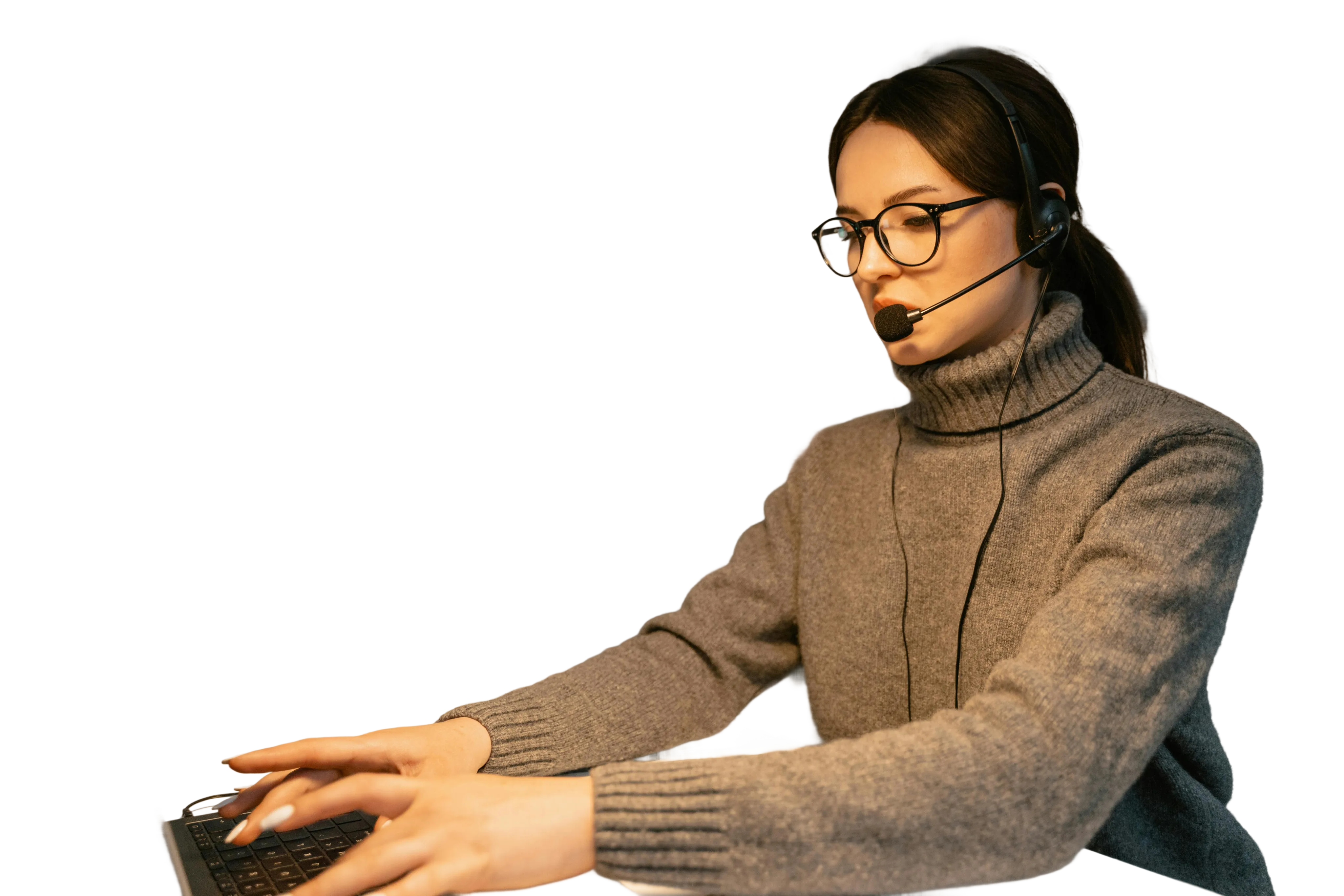 Customer success representative ready for a scoping call